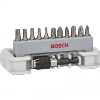 Image of Bosch Accessories 2608522129 Bit set 12 Piece Phillips, Pozidriv, TORX socket