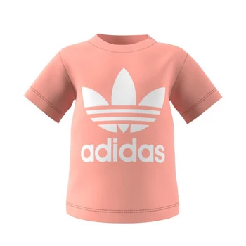 image of adidas GN8176 boys's Childrens T shirt in White - Sizes 12 / 18 months,18 / 24 months,6 / 9 months,9 / 12 months,2 / 3 ans,3 / 4 years