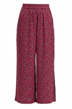 Image of French Connection Aubine Drape Printed Trousers Red