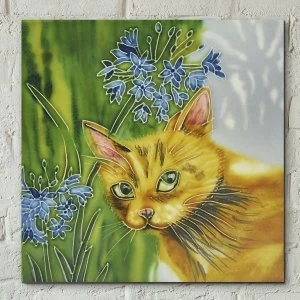 Image of Ivy In Agapanthus Wall Tile By Judith