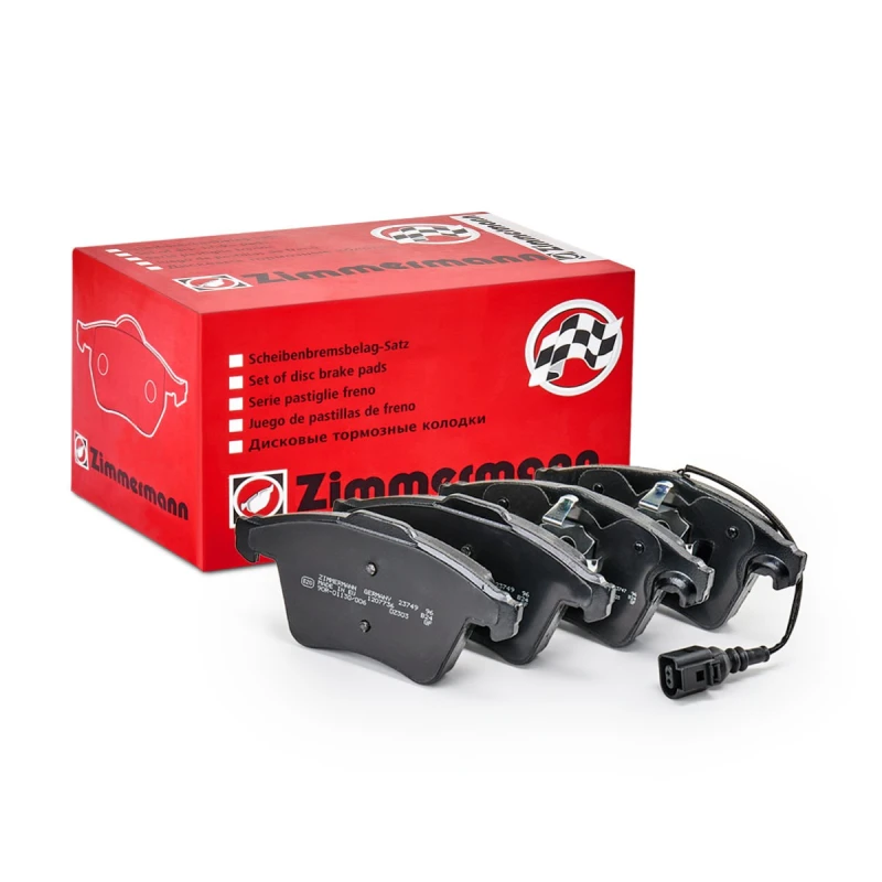 Image of ZIMMERMANN 23746.175.1 Brake pad set Front Axle, incl. wear warning contact, Photo corresponds to scope of supply Brake Pad Set,disc brake (402)