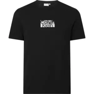 Image of Calvin Klein Cloud Logo T-Shirt - Black