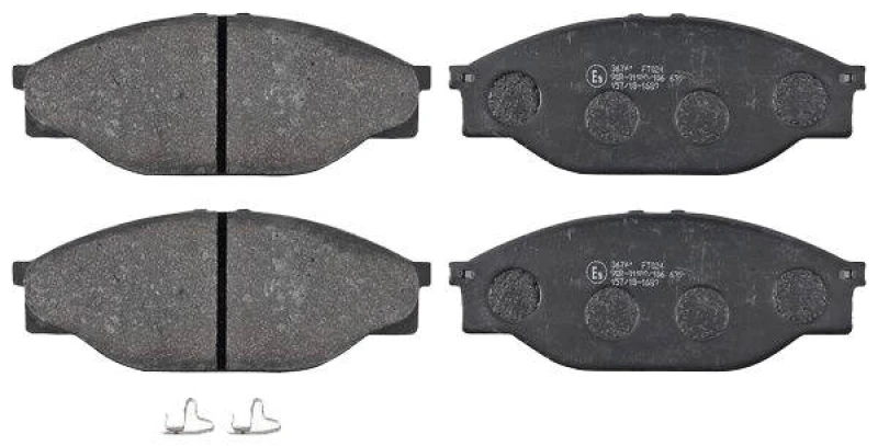 Image of A.B.S. 36761 Brake pad set with acoustic wear warning Brake Pad Set,disc brake (402)