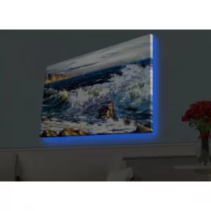 Image of 4570HDACT-060 Multicolor Decorative LED Lighted Canvas Painting
