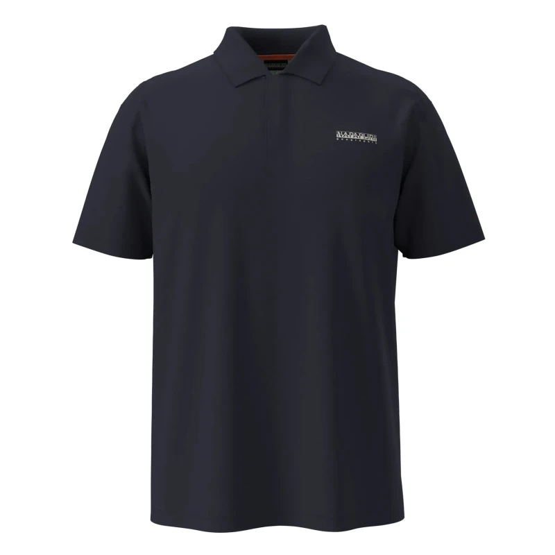 Image of Short sleeve polo shirt Napapijri E-Small Box Bleu Male XS