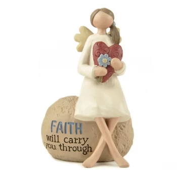 image of Faith Angel Decoration By Heaven Sends