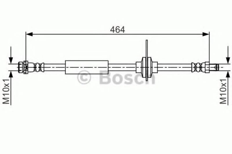Image of Bosch 1 987 481 702 Brake Hose Brake Hose (83)
