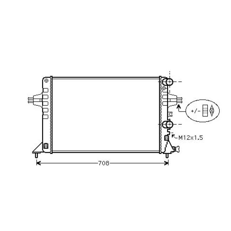 Image of Engine radiator DIEDERICHS DCM2680