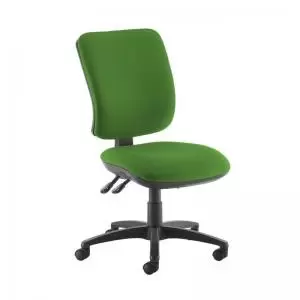 image of Senza high back operator chair with no arms - Lombok Green