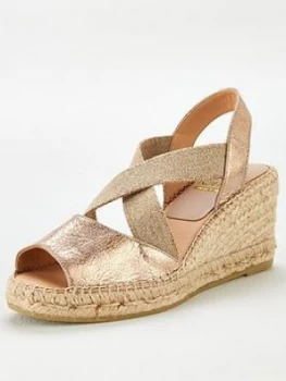 image of KANNA Ania20 Wedge Espadrille Sandal - Nude, Size 3=36, Women