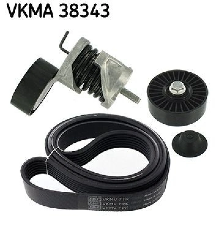Image of SKF V-Ribbed Belt Set SKF VKMA 38343