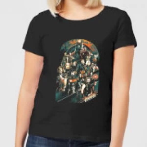 Image of Marvel Avengers Infinity War Avengers Team Womens T-Shirt - Black