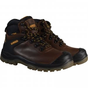 Image of DEWALT Mens Newark S3 Waterproof Safety Hiker Boots Brown Size 10