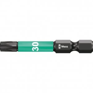 Image of Wera Impaktor Torx Screwdriver Bits T30 50mm Pack of 5