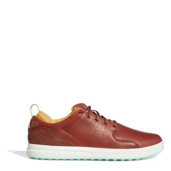 Image of adidas Flopshot Spikeless Leather Golf Shoes - Brown