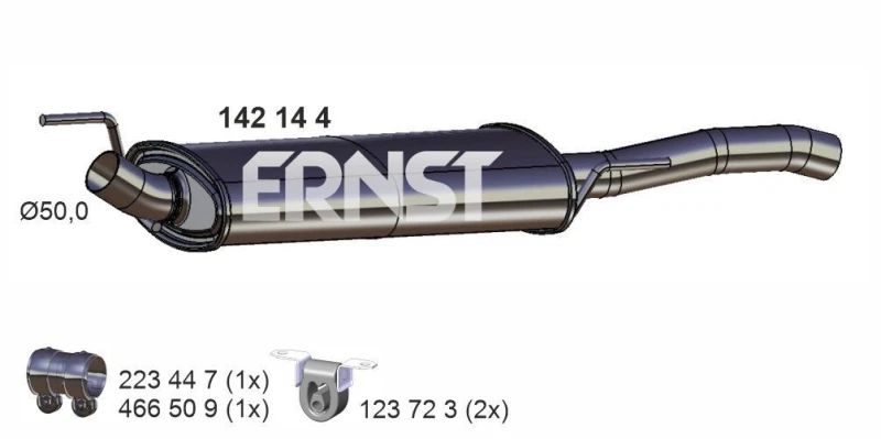 Image of Rear silencer ERNST 142144