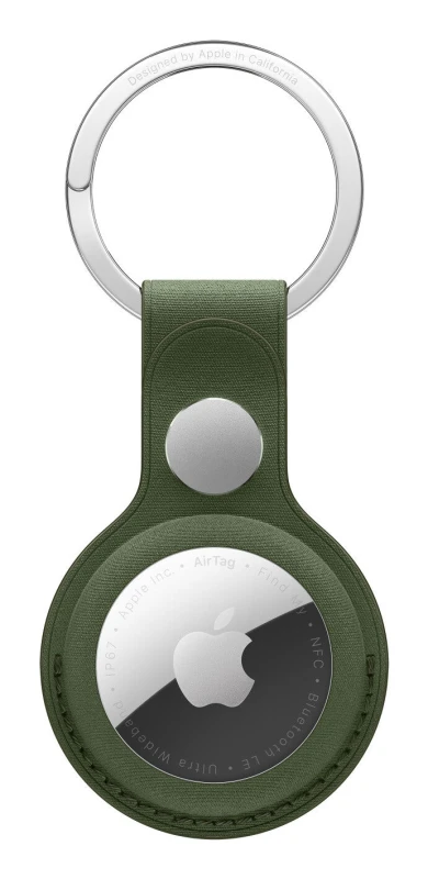 Image of Apple AirTag FineWoven Key Ring - Moss MGFX4ZM/A