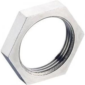 image of Hirschmann 735 413 002 ELST M M16 Retaining Nut Silver