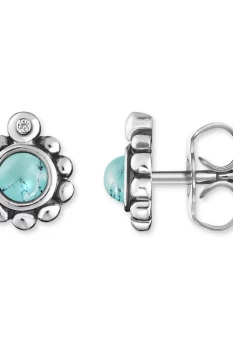 Image of Ladies Thomas Sabo Sterling Silver Glam & Soul Diamond Stud Earrings H0004-357-17