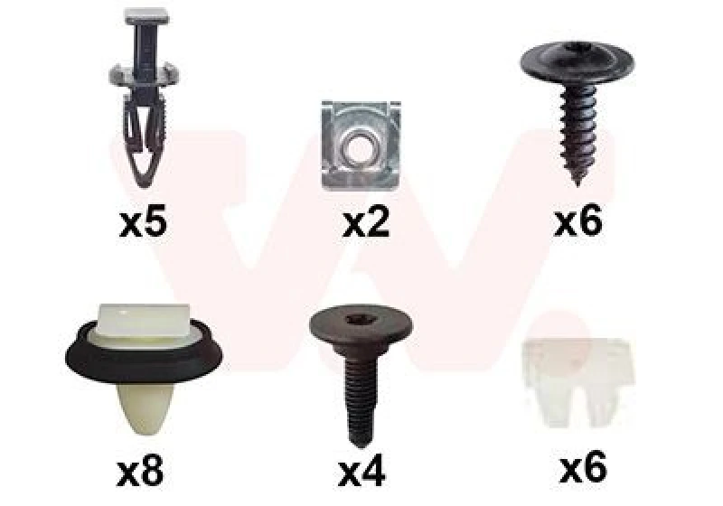 Image of VAN WEZEL Mounting Kit, bumper VAN WEZEL 0982793