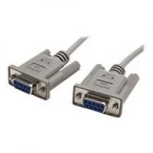 image of StarTech.com 10ft DB9 RS232 Serial Null Modem Cable F/F