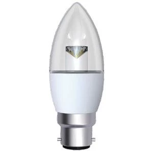 Image of CED 5W Dimmable Candle LED Lamp B22 Clear DIMC5BCWWCLR
