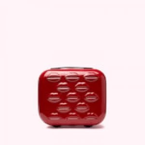 Lulu Guinness Womens Hardside Vanity Case - Classic Red