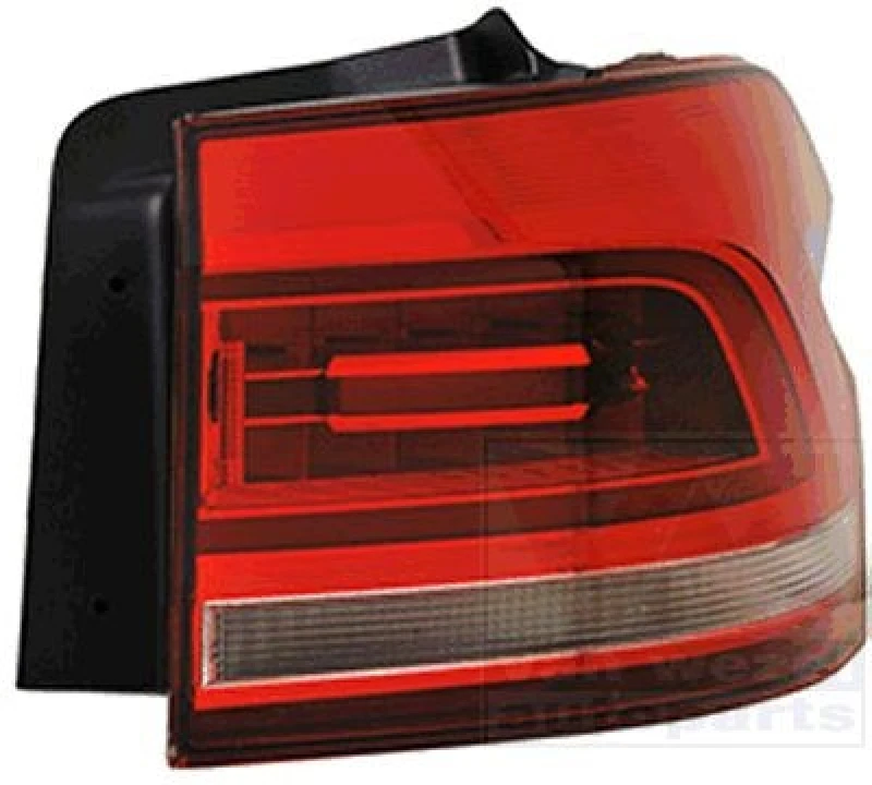 Image of VAN WEZEL 5819926 Rear light Outer section, with bulb holder, Right, LED Combination Rearlight (391)