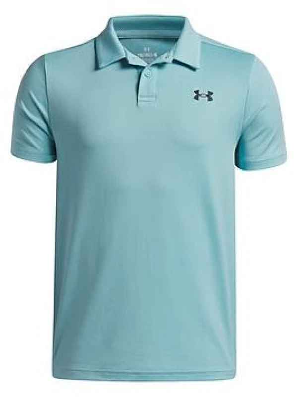 Image of Under Armour Kids Short Sleeve Performance Polo Shirt - Blue Male 13 - 14 Years