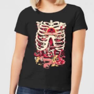 Rick and Morty Anatomy Park Womens T-Shirt - Black - XL