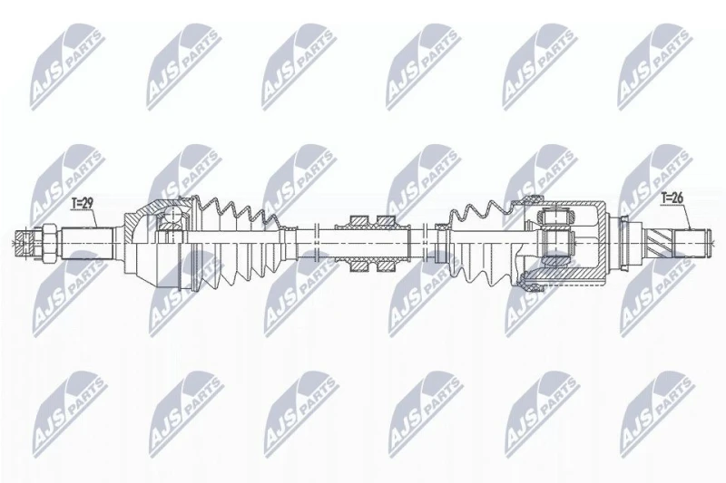 Image of NTY Drive shaft NTY NPW-NS-144