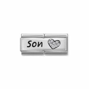 Image of Nomination Composable DOUBLE Classic SYMBOLS Steel Cub Jewellery