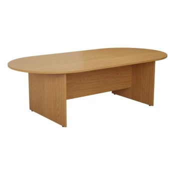 image of 1800MM D-End Meeting Table - Nova Oak