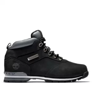 Timberland Splitrock Nubuck Mid Hiker For Men In Black/silver Black, Size 9.5