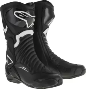 Image of Alpinestars SMX-6 V2 Motorcycle Boots, black-white, Size 46, black-white, Size 46