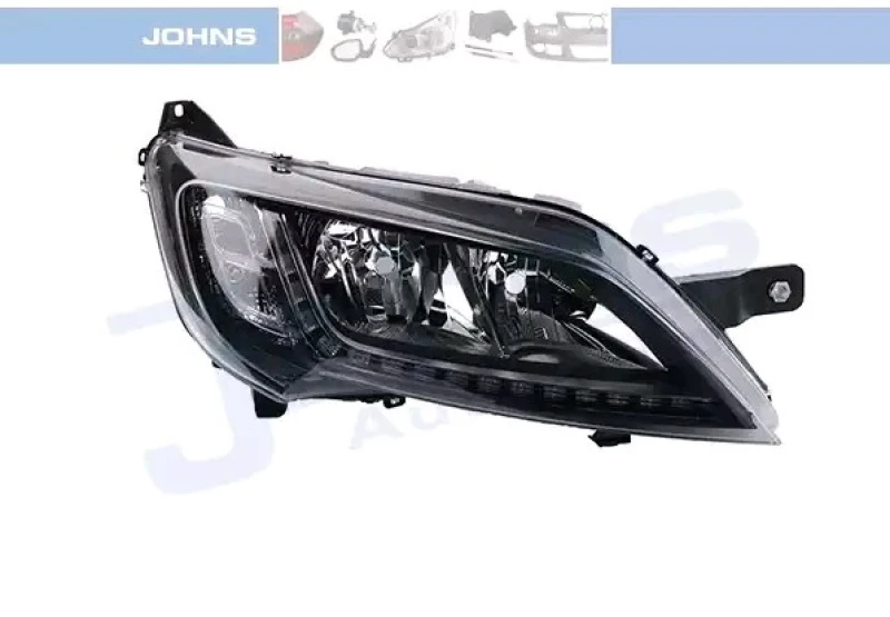 Image of JOHNS 30 44 10-8 Headlights H7/H7, Right, with motor for headlamp levelling Headlight (259)