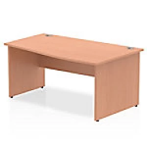 Image of Impulse Panel End 1600 Right Hand Wave Desk Beech