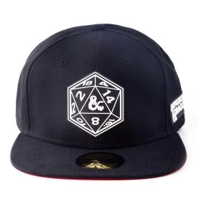 image of Hasbro - Dungeons & Dragons Dice Patch Snapback Baseball Cap (Black)