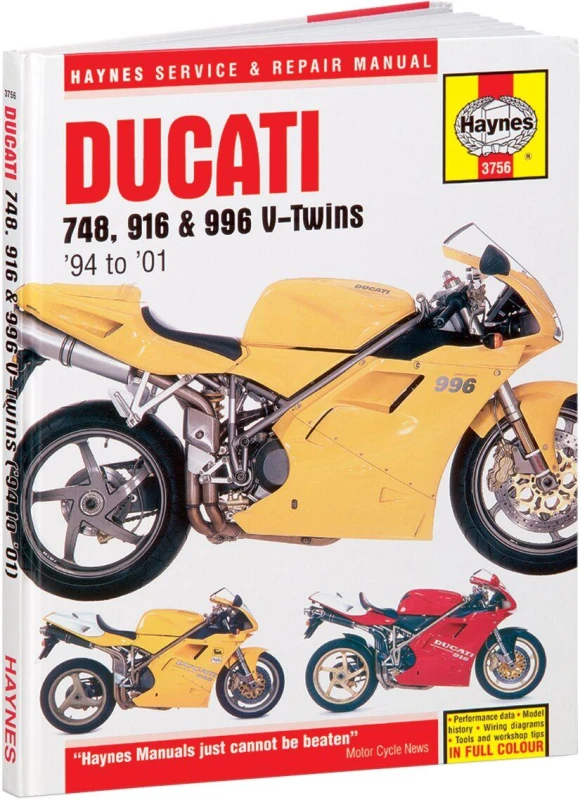 Image of 3756 - Haynes Repair Manual For Ducati 748 1995-2001 3756
