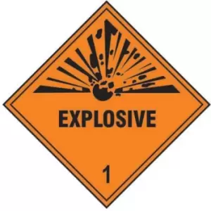 Image of Spectrum Industrial Explosive 1 Safety Sticker (10 Pack) - 250 x 250mm