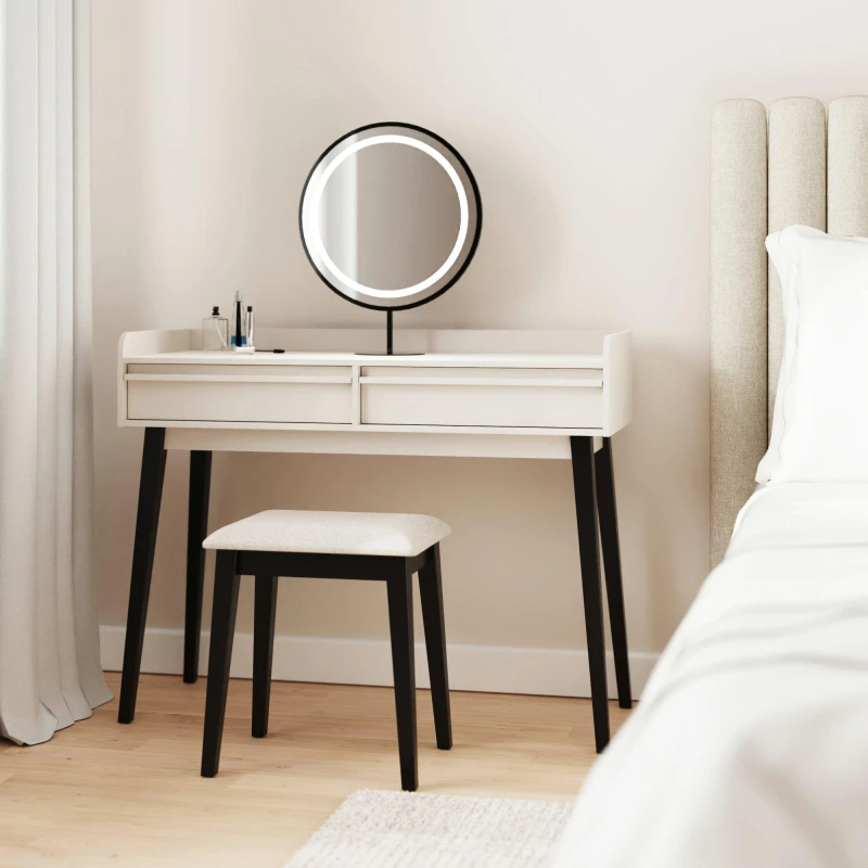 Image of GFW Phoebe Dressing Table, White PHODTSWHT