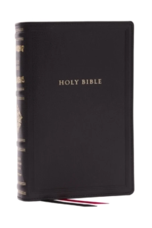 Image of RSV Personal Size Bible with Cross References, Black Leathersoft, (Sovereign Collection) Leather / fine binding