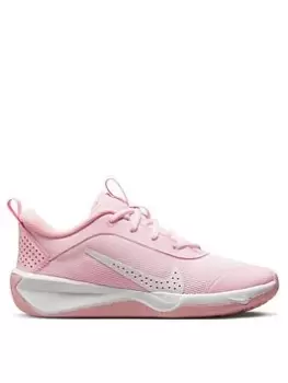 Image of Nike Omni Junior Girls Trainers, Pink/White, Size 3
