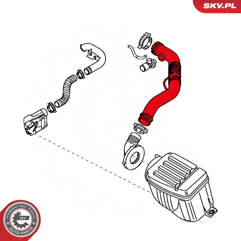 Image of ESEN SKV Intake pipe, air filter ESEN SKV 24SKV423