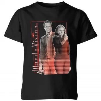 Image of WandaVision Kids T-Shirt - Black - 9-10 Years