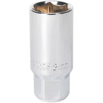 Image of Sealey 3/8" Drive Magnetic Spark Plug Socket Metric 3/8" 21mm