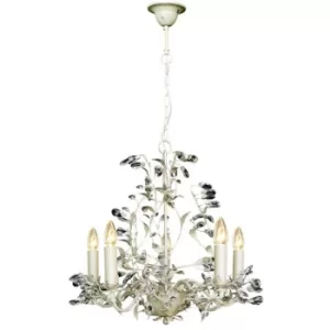 image of Linea Verdace Michelan 5 Light Multi Arm Chandeliers Cream