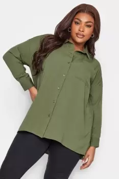 Image of Textured Boyfriend Shirt
