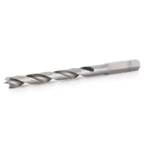 image of FAMAG 4mm HSS-Ground Brad Point Drill Bit 1/4" Hex Shank Long, 1597040