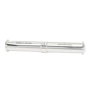 Image of Bambino Silver Plated Birth Certificate Holder